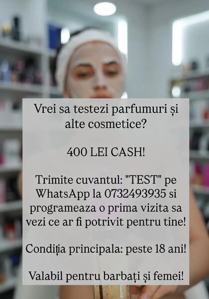 Active Test Partner. Barbati si femei pot testa parfumuri si alte cosmetice