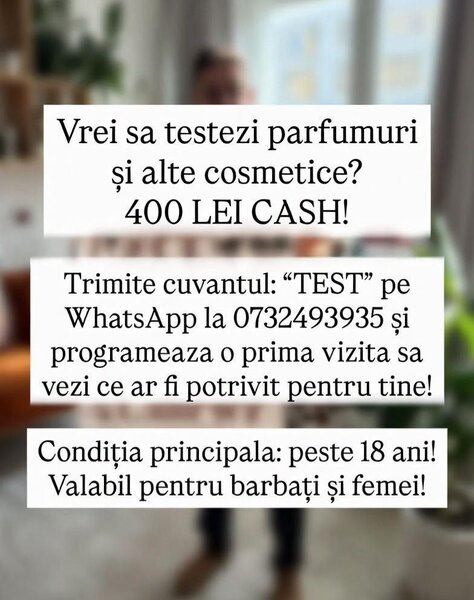 Active Test Partner. Barbati si femei pot testa parfumuri si alte cosmetice