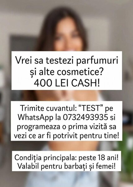 Active Test Partner. Barbati si femei pot testa parfumuri si alte cosmetice